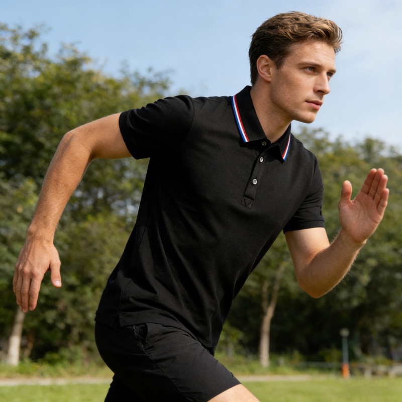 翻领POLO衫男短袖运动休闲商务T恤