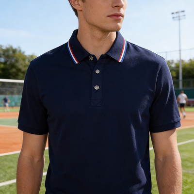 BUFFALO BOUND翻领POLO衫男短袖运动休闲商务T恤户外运动情侣