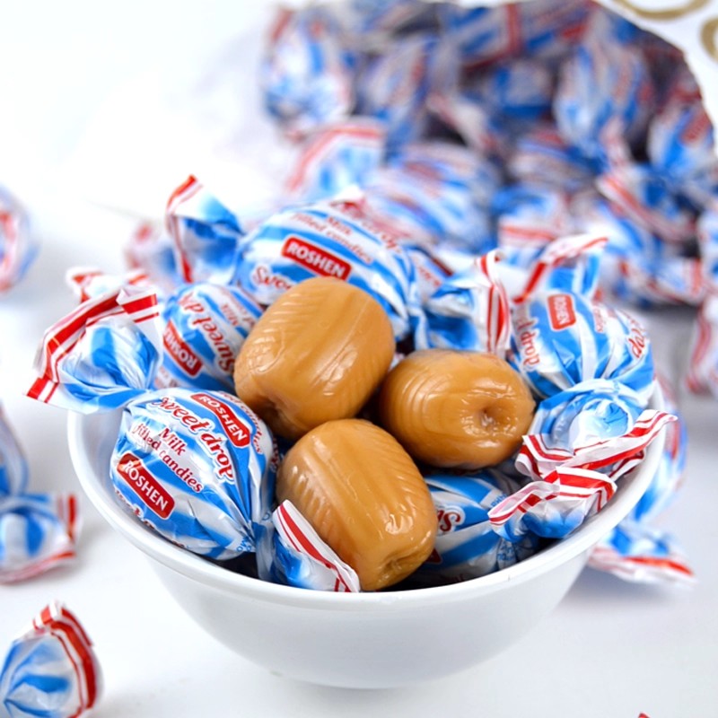乌克兰进口如胜滴滴香夹心牛奶奶油夹心硬糖太妃糖喜年货糖果零食,淘宝优惠券,粉丝福利购,淘宝优惠卷
