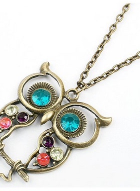 欧美复古镂空雕花毛衣链