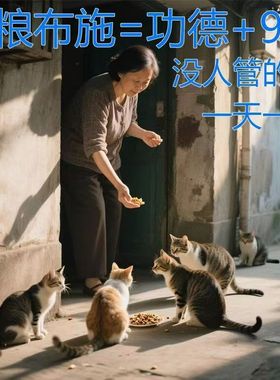 布施猫粮救助粮独立包装落难猫散装流浪猫类饲料耐存放爱心抗暑+
