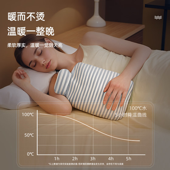 Mini portable hot water bag for hot compress on belly for baby girl