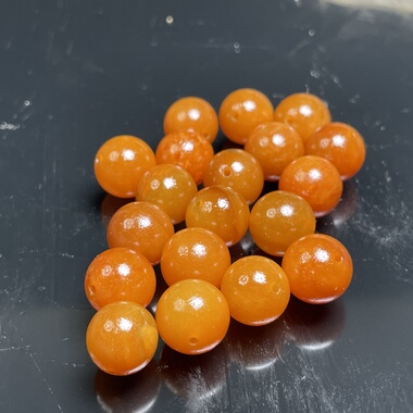 和田玉卡11mm圆珠红沁糖珠量大从优珠圆玉润无裂单珠散珠串珠