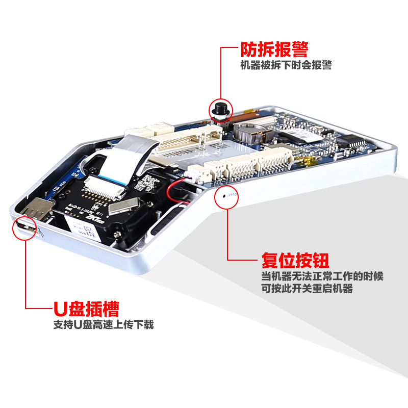 Zkteco熵基科技F28门禁机一体机指纹考勤门禁系统双门玻璃门WiFi-图2