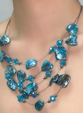 贝壳项链不规则波西米亚风锁骨链小众简约气质个性百搭时尚颈链潮