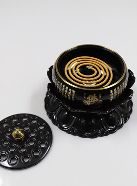 铜香炉泰安佛具莲花炉心经净炉