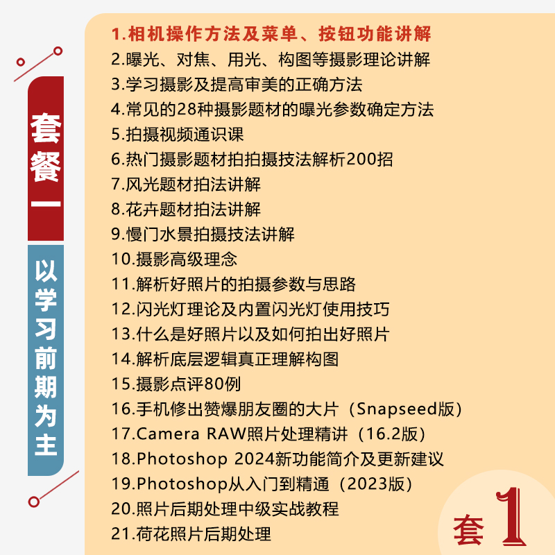 适用于尼康D7200摄影视频教程短视频拍摄人像风光摄影好机友摄影 - 图0