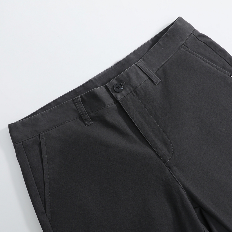 JW真维斯男装冬季 男款百搭磨毛轻商务纯色修身休闲裤男款裤子