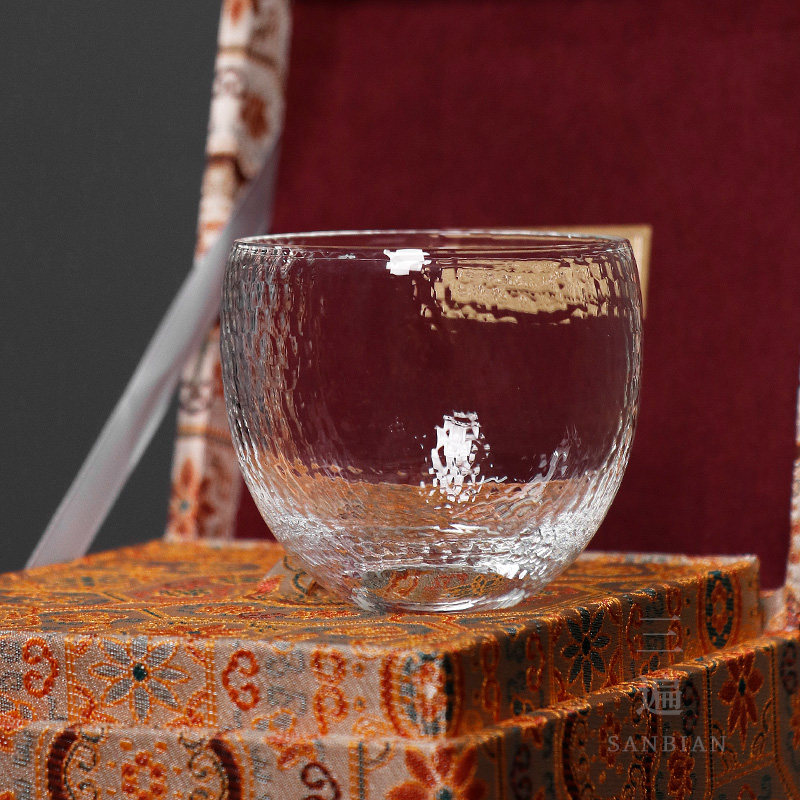 三遍高透高硼硅玻璃茶杯品茗杯魏小玻创意耐热手工钻石纹主人单杯,淘宝优惠券,粉丝福利购,淘宝优惠卷
