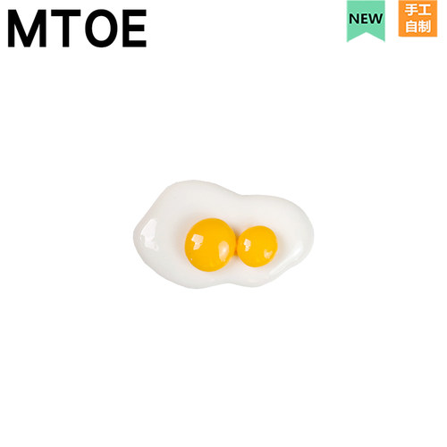 MTOE 面包荷包蛋Crocs洞洞鞋配饰diy鞋扣配件鞋花鞋带扣b2-2 - 图2