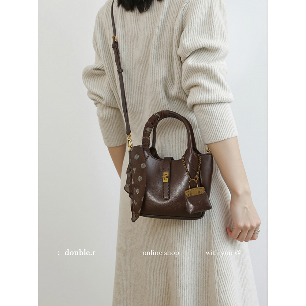 原创·小瑞靓包 岛屿暖息 丝巾菜篮子托特包包女2025新款单肩斜挎 - 图1