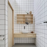 ЛЮБАРА Слот маленькая белая кирпичная настенная плитка