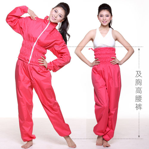 依更美减肥衣暴汗服套装女燃脂爆汗裤健身减重运动舞蹈练功发汗服 - 图0