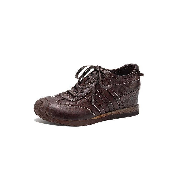 2026新款真皮复古风小个子轻便洋气高级气质百搭深口德训鞋,淘宝优惠券,粉丝福利购,淘宝优惠卷