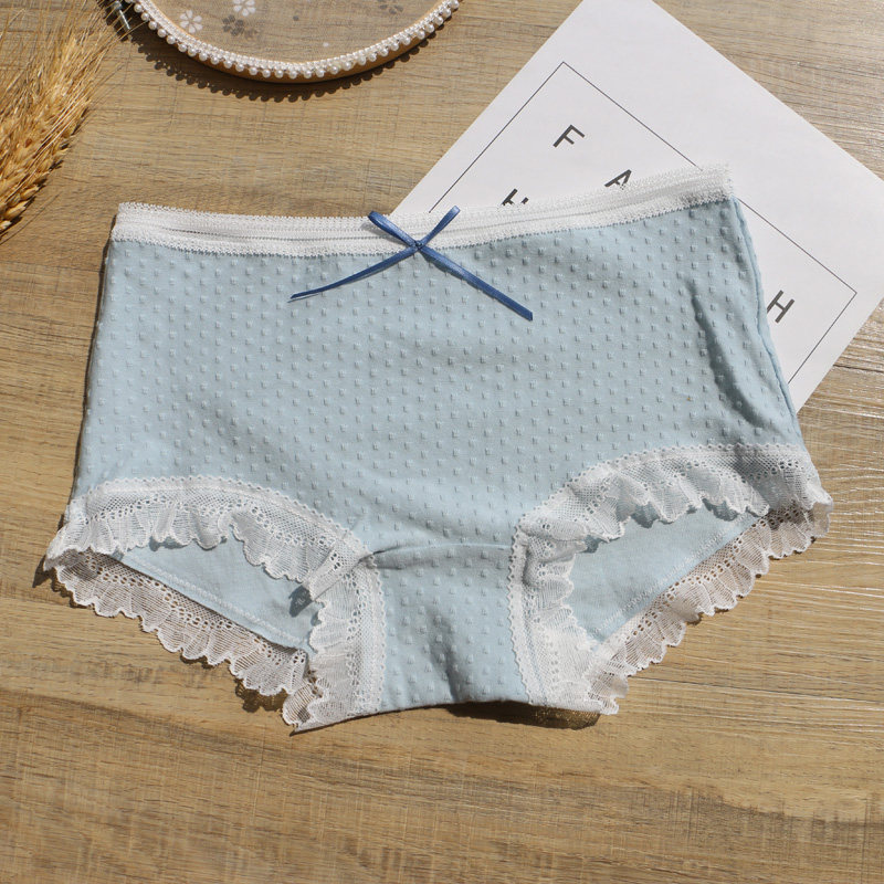 简约纯棉内裤女士复古三角裤日系清新蝴蝶结可爱少女短裤大码透气,淘宝优惠券,粉丝福利购,淘宝优惠卷