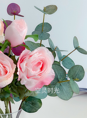 干烧仿真花绿植物婚庆单枝玫瑰