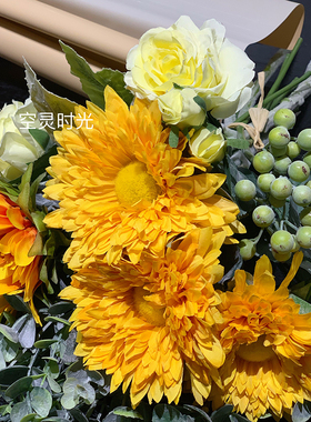 仿真向日葵花束家居拍摄道具会所