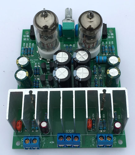 hifi发烧6j1电子管前级推lm1875t小功放机胆机功放板耳放diy套件 - 图1