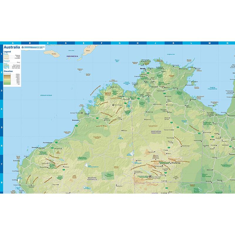 【预售】英文原版LP孤独星球 Australia Planning Map1 澳大利亚规划图旅游指南2017年第1版旅行书籍 - 图0