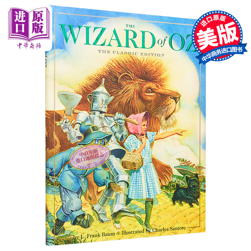 预售 Charles Santore:The Wizard of Oz 绿野仙踪(插画版) 英文原版 精品绘本 儿童经典童话 L. Frank Baum 6-9岁【中商原版】