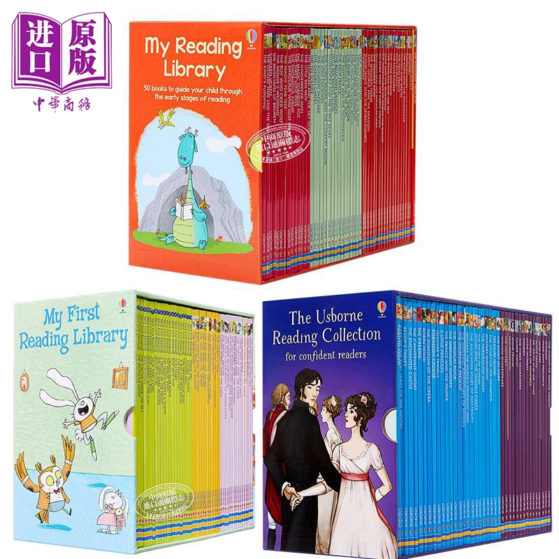 Usborne图书馆我的第一二四个图书馆套装 共140册 尤斯伯恩英语分级阅读 英文原版儿童故事书 My Reading Library【中商原版】 - 图0