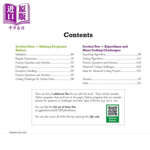 英国CGP原版 Python Programming Guide for GCSE Computer Science GCSE计算机科学 Python 编程指南【中商原版】 - 图2