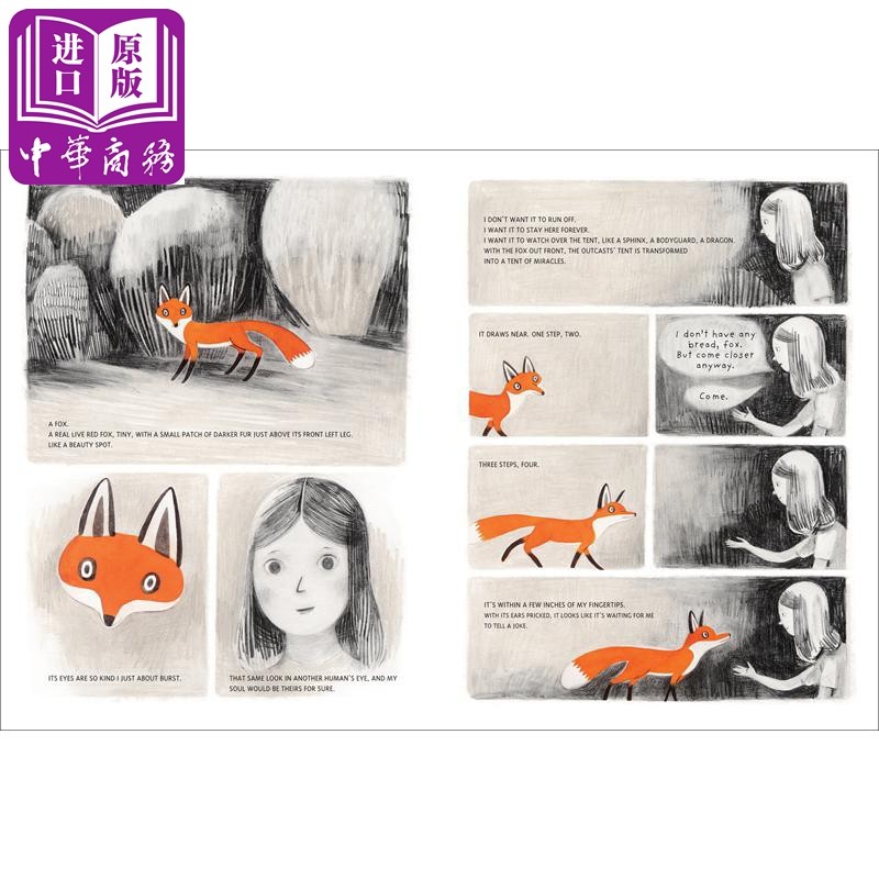 英文原版加拿大插画师Isabelle Arsenault简爱，狐狸与我Jane, the Fox and Me精品绘本青少年成长9-12岁精品 ...