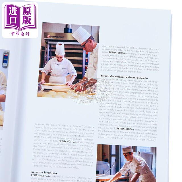 French Bakery French Boulangerie produced by Paris ferrandi, French Feihangdi Culinary Institute French Boulangerie English original version FERRANDI Paris baked desserts Chinese original version