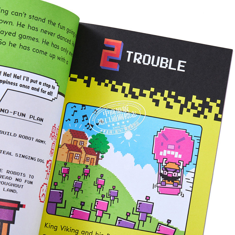 Press Start!#01: Game Over, Super Rabbit Boy!学乐大树系列方块兔01英文原版桥梁漫画图像小说进口 ...