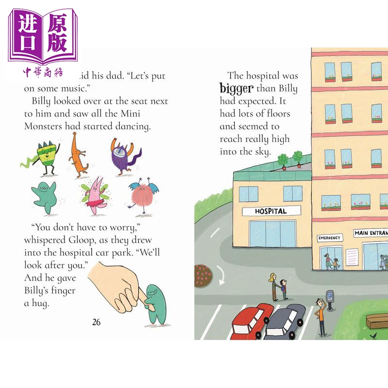 比利和迷你怪兽13:小怪兽去医院Billy and the Mini Monsters13:Monsters go to Hospital英文原版幽默绘本故事书【中商原版? - 图3