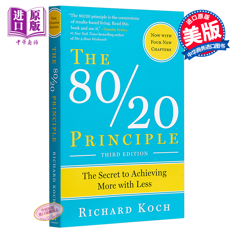 现货 八二法则 英文原版 The 80/20 Principle 时间管理 理查德·科克 Richard Koch【中商原版】 - 图0