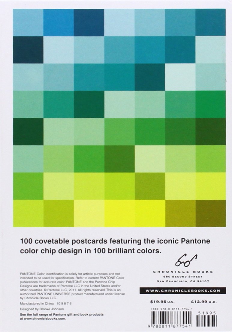 现货 潘通明信片 进口艺术 Pantone Postcard Box: 100 Postcards Chronicle Books 配色 派通色彩卡片 设计【中商原版】 - 图3