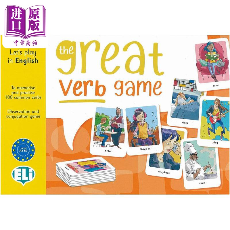 THE GREAT VERB GAME New edition 伟大的动词游戏 英文原版 中小学英语教辅教材工具书 ELI LANGUAGE GAMES【中商原版】