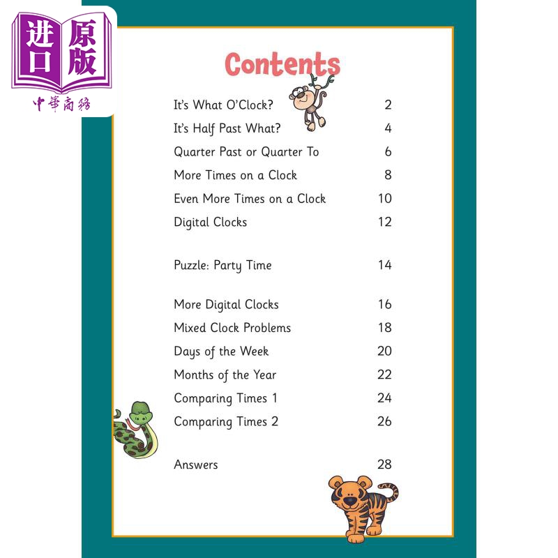 英国CGP教辅 5-7岁新认识时间活动书 New Telling the Time Activity Book for Ages 5-7 家庭学习含答案英文原版【中商原版】 - 图0