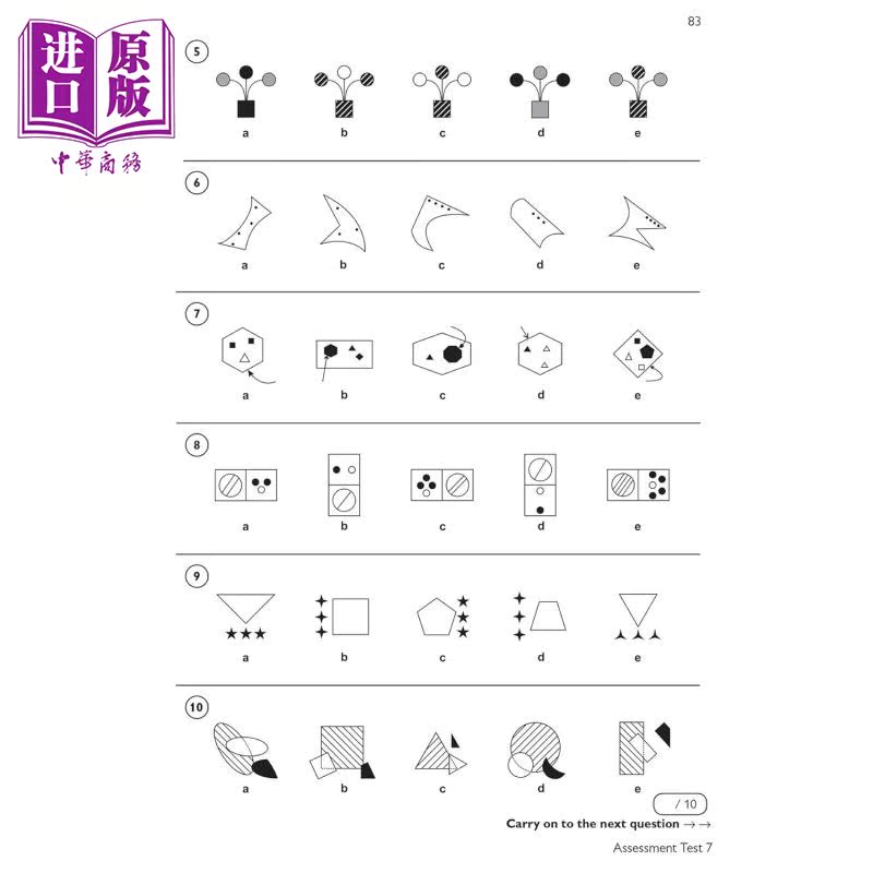 现货 11+ CEM Non-Verbal Reasoning Practice Book & Assessment Tests -Ages 10-11 with Online Ed【中商原版】 - 图3