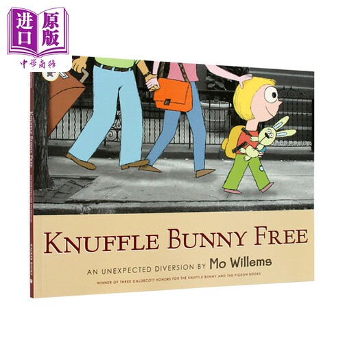 Knuffle bunny Too/Free又来了/再见了，古纳什小兔 三步曲3册 英文原版绘本 名家莫威廉斯 宝宝成长 凯迪克大奖 【中商原版? - 图1