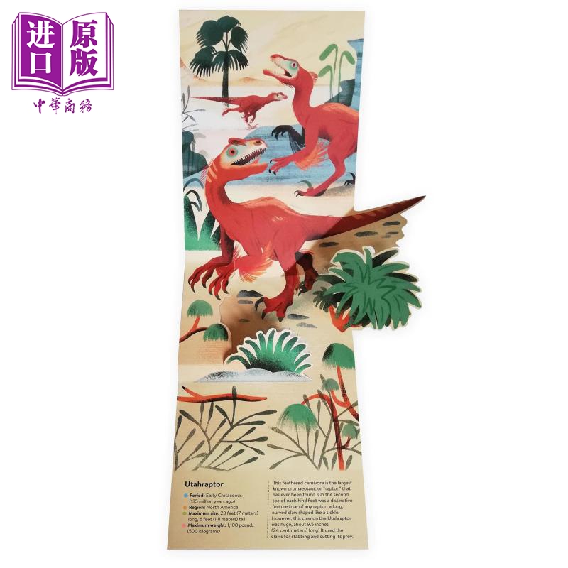 Pop-Up Topics Dinosaurs and Other Prehistoric Creatures 立体书 恐龙与其他史前动物 英文原版 进口图书 儿童【中商原版? - 图0