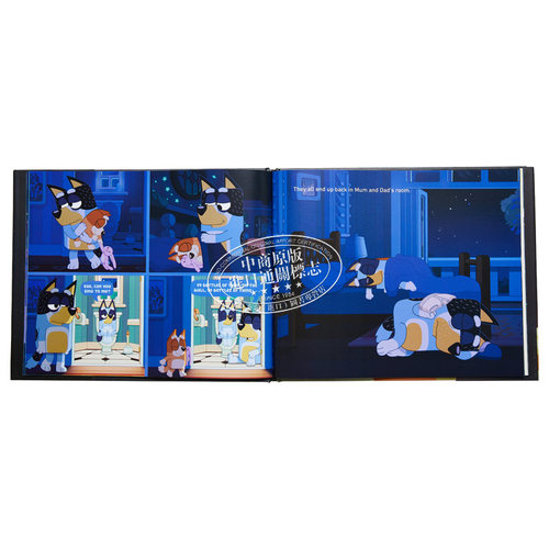 预售 小蓝狗布鲁伊 睡觉时刻 Bluey Sleepytime 宾果 Bingo 英文原版 儿童卡通动画绘本 故事图画书精装进口儿童读物 4-8岁【中商? - 图1