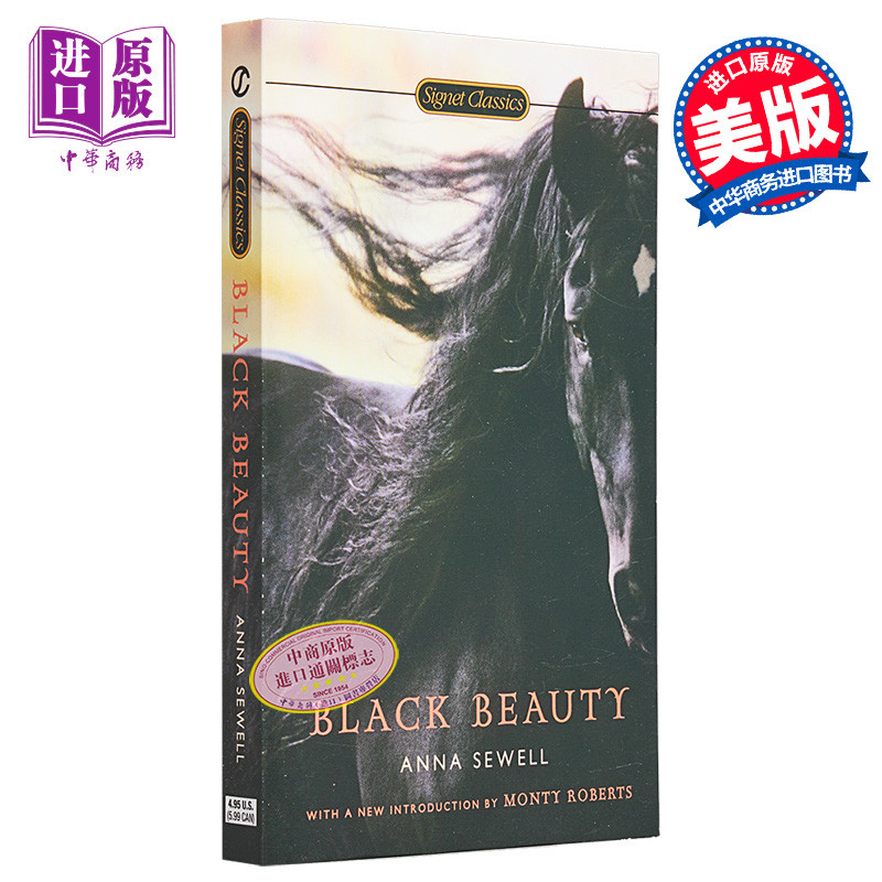 现货 Black Beauty 黑骏马 英文原版小说英文版 Anna Sewell Signet Classics 黑美人 【中商原版】 - 图0