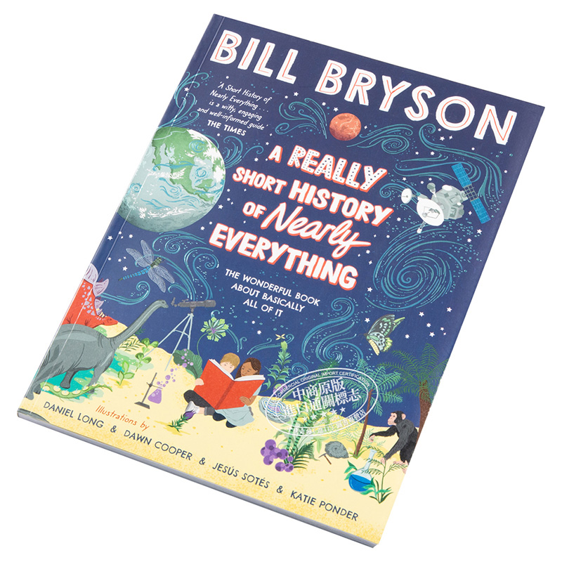 A Really Short History of Nearly Everything 英文原版 比尔 布莱森 万物简史 彩色插图版 Bill Bryson【中商原版】科普读? - 图1