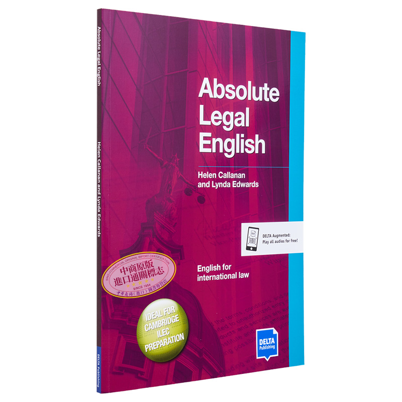 Absolute Legal English B2-C1 Coursebook DELTA Business English商务英语系列 法律英语B2-C1课本教材附音频CD【中商原版? - 图3