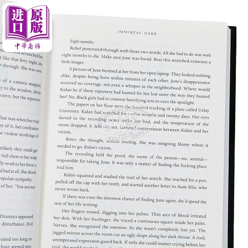 不朽的黑暗 纽约时报实时畅销书 Immortal Dark Standard Edition 英文原版 Tigest Girma【中商原版】