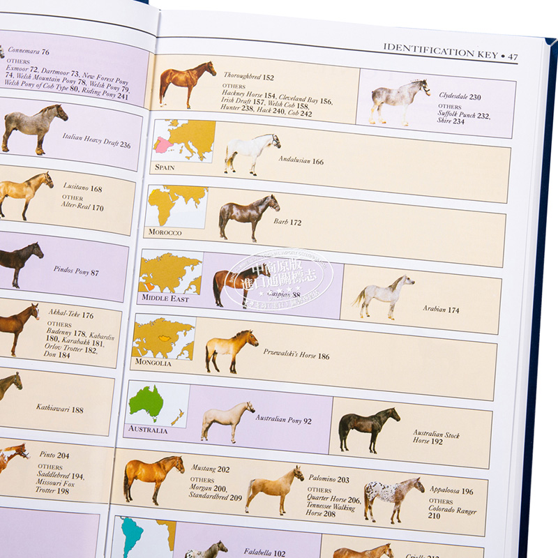 现货马彩色图鉴 DK Smithsonian Handbook Horses英文原版 Elwyn Hartley Edwards【中商原版】-图2