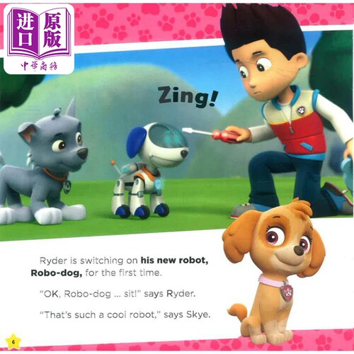 Paw Patrol Pups Save Ryders Robot 汪汪队历险记3 英文原版进口图书 儿童绘本 故事图画书 Nickelodeon【中商原版】 - 图2