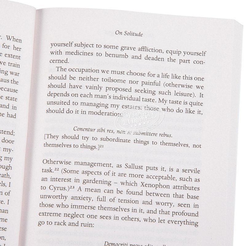 现货 Penguin Great Ideas: On Solitude英文原版蒙田：论独处 Michel De Montaigne【中商原版】_虎窝淘