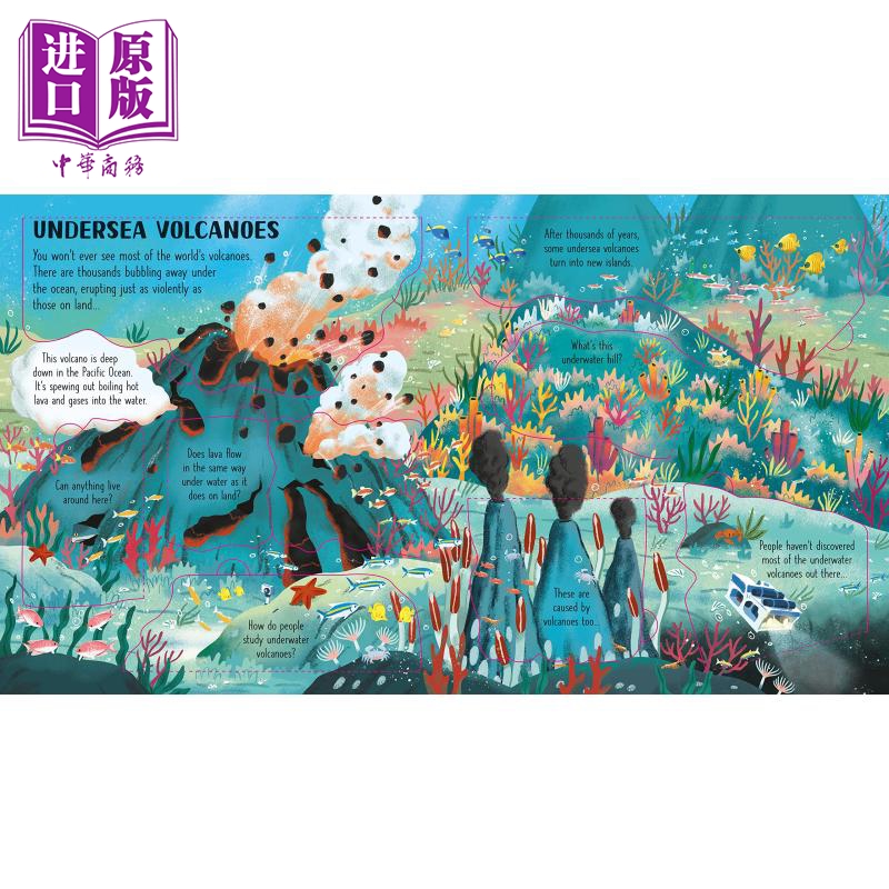 预售 Usborne Look Inside 尤斯伯恩看里面 纸板书绘本2册套装 火山地震Volcanoes Earthquakes 恶劣天气Wild Weather【中商原版】 - 图2