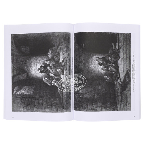 预售 古斯塔夫多雷 但丁神曲插画 进口艺术The Doré Illustrations for Dante's Divine Comedy Gustave Dore古斯塔夫多雷【中商? - 图1
