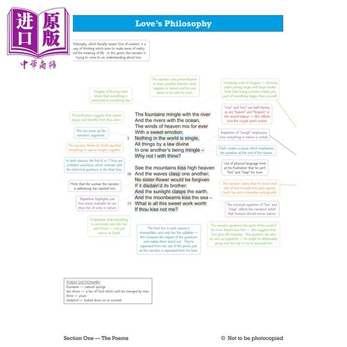 英国原版CGP GCSE English Literature AQA Poetry Guide 英语文学 诗歌选集/复习指南/练习册 Revision Workbook【中商原版】 - 图0
