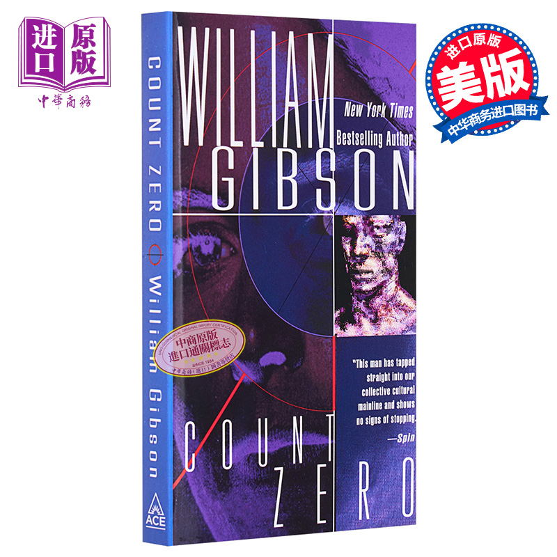 现货零伯爵神经漫游者续集 Count Zero 2英文原版威廉吉布森 William Ford Gibson科幻小说宗师赛博朋克之父【中商原版】-图0