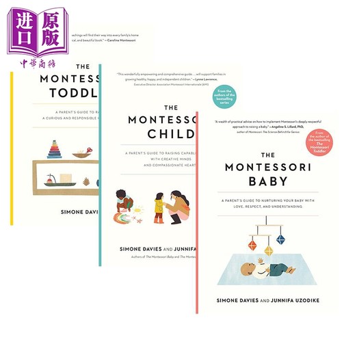 The Montessori Baby Toddler Child 蒙台梭利家长指南系列3册 新手父母抚养教育启蒙婴儿童方法英文原版进口图书【中商原版? - 图0